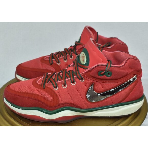 Nike Air Zoom G.T. Hustle 2 Christmas Men\'s Size 9 Track Red/Silver DJ9405 601 main image 5